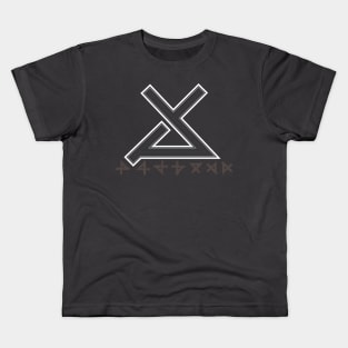 Futuristic Symbol and Runes Kids T-Shirt